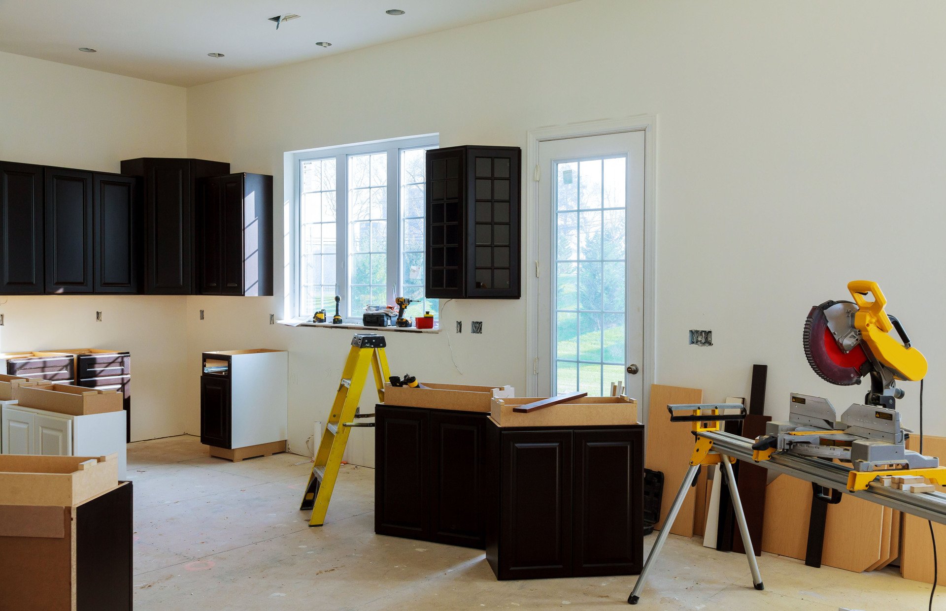 interior remodel of a home kitchen